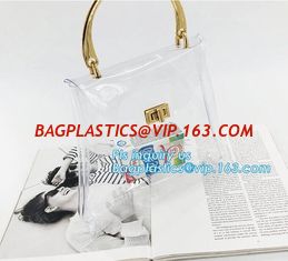 China Fashion transparent handbags clear pvc shoulder bag large capacity tote bag for women, shoulder pvc plastic clear pvc be supplier