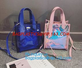 China Classical Colorful PVC Wallet Bag Pouch Bag shoulder bag, PVC Crossbody Bag For School Travel Girls, Tote Bag Clear Shou supplier