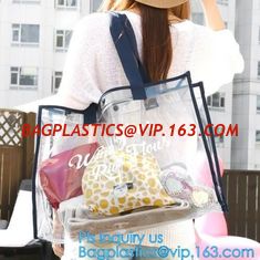 China Hot Style PVC Bag Waterproof Shoulder Bag Beach Package Tote Bag For Girls, transparent PVC shoulder bag clutch bag supplier