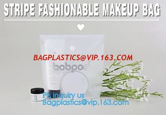 China PVC Makeup bag Organiser Black Frosted translucence plastic pvc bag transparent bag, korean cosmetic bag makeup, handle supplier