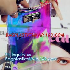 China Transparent Clear Bag Wallet Purse, Clear rubber tote bag zipper wallet pvc beach bag, travel wallet PVC clear giant pas supplier