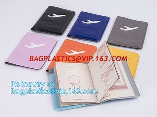 China shinny promotion PVC Passport cover or Passport Case, PU and PVC grid card holder with zipper passport cover, Passport C supplier
