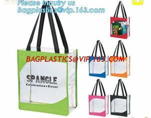 China custom Design logo printed pvc clear plastic bags, professional printing shopping bag plastic bag, Biodegradable Recycla supplier