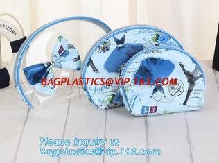 China Girl Glitter PVC Fashion Cosmetic Bag, portable travel makeup bag cases bulk women handbag custom transparent clear pvc supplier