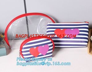 China toiletry kits pvc zipper pouch makeup bag cosmetic travel organizer, Travelling Fashion Clear PVC Cosmetic Bag, clutch supplier