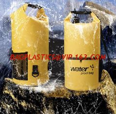 China Outdoor Polyester PVC Ocean Pack Waterproof Dry Bag, Waterproof Bag With Shoulder , backpack dry bag for Camping ,Custom supplier