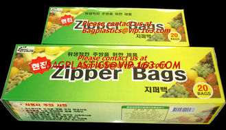 China Zipper Plastic Slider Zip Lock Storage bag, food grade PP PE k bag / clear plastic food bag / zip lock bag for foo supplier