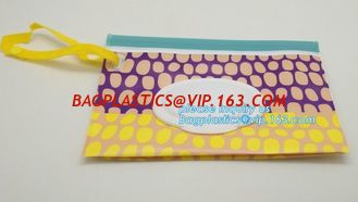 China Reusable custom EVA wet wipe pouch, zipper baby wet wipe tissue bag, Portable EVA Custom wet tissue packaging bag with p supplier