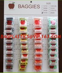 China cheap 100%LDPE plastic custom 3x3 zip seal bag/mini apple baggie, Air proof mini apple zip lock food storage bag with ow supplier