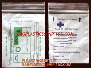 China Biohazard Specimen Medical Lab Bags Reclosable Zip Lock Bag, Medical Lab Bags Reclosbale Zip Lock Bag, Document Pouches supplier
