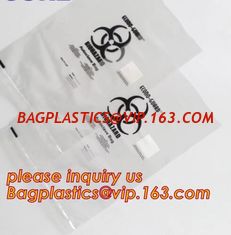 China Professional Customized Medical Lab Hospital Kangaroo k Bag Yellow Specimen Collection Plastic, bagplastics, pac supplier