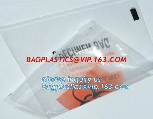 China 6x9 Lab k specimen kangaroo bag biohazard medical reclosable plastic bag, Biohazard Specimen transport bag, bageas supplier