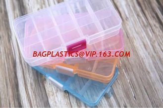 China home organizers useful plastic 15 slots adjustable storage jewelry case boxes with lock craft organizer, bagease, pac supplier