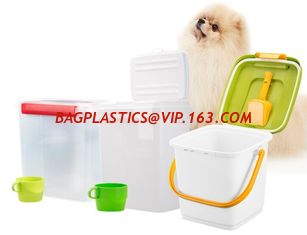 China Food grade square Plastic Bucket 20 liter with lid, dog food plastic container, PP/PE Plastic dogs-food Bucket Pail Easi supplier