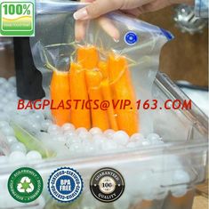 China vacuum sealer storage bag Heat seal laminated transparent vacuum plastic food packing bags for sausage, BAGPLASTICS. BAG supplier