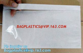 China TNT DHL shipping packing list document envelopes, packing list padded envelope, tamper proof express use plastic packing supplier