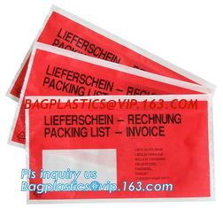China Waterproof packing list envelopes with self adhesive A3 A4 B4 B5 A7 C5 C7size, packing list enclosed envelope a5, bageas supplier