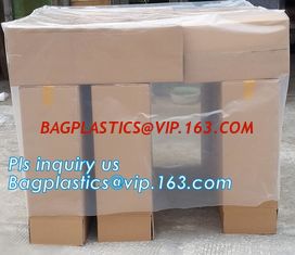 China Plastic Pallet Cover Suppliers Printable Polyethylene Pallet Cover Bags, easy cleaning waterproof pallet cover, BAGPLAST supplier