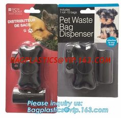 China Environmental Protection Pet Dog Plastic Waste Garbage Bag Disposable Trash Bags, LED Disposable portable pet dog trash supplier