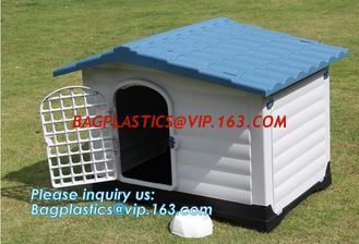 China Fashion big dog apartment cottage Extra Large Waterproof Indoor &amp; Outdoor Pet Shelter Plastic Dog Kennel Pet House, bage supplier