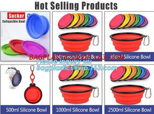 China personalized supreme portable sublimation collapsible portable silicone plastic dog bowl,dog food bowl, supplier