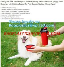 China Low Price Guaranteed Quality Portable Feeding Dog Travel Water Bottle,Dog Dispenser,Puppy Bottle, bagplastics, bagease supplier