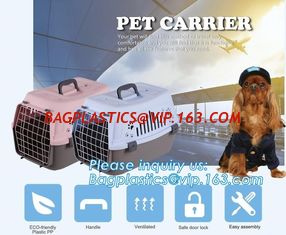 China Fashion Design Luxury Travel Pet Air Carrier Dog /Cat Transport Plastic Cages Wholesale, dog pet cage pet carrier dog ba supplier