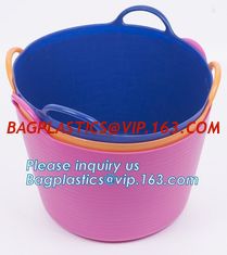 China Household free sample woven plastic storage basket laundry storage basket, Foldable Storage laundry Baskets Storage Bask supplier