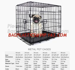 China wholesale heavy duty stainless steel dog cage , large double foldable dog kennel, Vet Cage Bank Pet Cages Round Cornered supplier