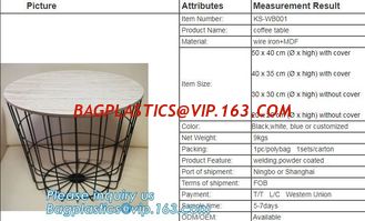 China Glass top metal wire rose gold round coffee table, Outdoor Furniture Commercial Furniture Polywood Furniture Metal table supplier