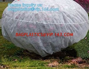 China pp material woven fabric in tubular roll with black colour for agricultural mulch film, Biodegradable pp spunbond nonwov supplier