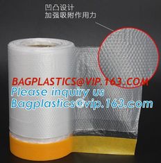 China self adhesive auto painting pre-taped masking film auto paint shelding function taped masking film, mold plastic auto supplier
