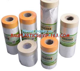 China China supplier plastic PE disposable table cloth cover,  Drop film roll with high temperature resistance masking, tape supplier
