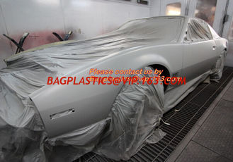 China Car shielding protective film, Coreless auto paint masking film, Auto Paint Masking Film with Paper Core, HDPE Masking supplier