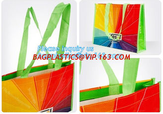 China Eco Friendly Shopping Folding Non Woven PP Bag,Waterproof Bulk Laminated Tote Bag/ Shopping Bag/PP Woven Bag with pack supplier