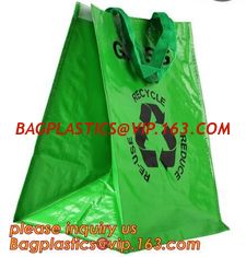 China Custom made printed logo reusable laminated PP non woven fabric Tote shopping bags,Printed Eco Friendly Recycle Reusable supplier