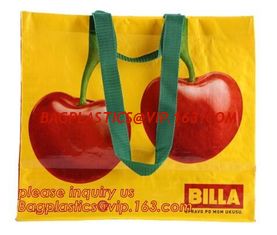 China Wholesale custom logo eco-friendly shopping bag recyclable shopping bag pp fabric  woven shopping tote bags, bagplastics supplier