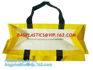 China China pp woven check jumbo laundry shopping bag,Promotional logo printed cheap reusable black pp woven shopping custom b supplier