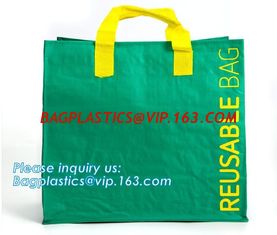 China Custom Logo Printed Eco Friendly Tote Shopping Carry Fabric PP Laminated Recyclable Non Woven Bag,supermarket grocery re supplier