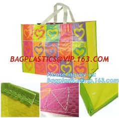 China Hot Sale Promotional Colorful Custom Reusable PP Woven Shopping bag,Tote Fabric Polypropylene Laminated PP Non Woven Bag supplier