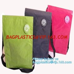 China Factory custom recyclable folding laminated pp non woven bag shopping with heat transfer printing non woven fabric carry supplier
