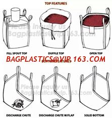 China 100% Virgin material bulk bag pp woven big bag,U-type competitive price 100% PP breathable bulk big woven fibc bags mesh supplier