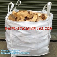 China pp big bulk woven polypropylene bags wholesale geotextile sand bag,pp woven jumbo big bag for wood chip/ 1ton 2 ton wood supplier
