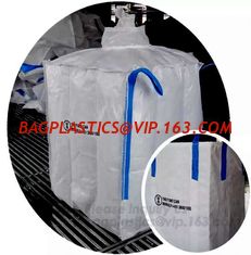 China fully belted PP loop ton bag,PP Woven Bulk jumbo Bag used, pp jumbo bags supplier, PP BIG WHITE USED scrap, bagease, pak supplier