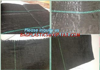 China polypropylene fabric woven pp black weed mat ground cover,Anti Weed Mat Weed Control Mat 100gsm PP Landscape Fabric Weed supplier