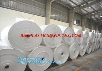 China cheap pp plastic bag woven polypropylene fabric in roll,White yellow red pp woven fabric in roll bag packing, bagplastic supplier