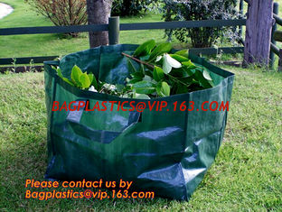 China 260L PP fabric leaf waste bags/garden bag waste/garden refuse sack,self standing plastic yard,lawn and leaf bags / reusa supplier