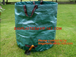 China Plastic Garden Large Tip Bag,Self-standing Tip Sacks Make Yard Clean-up Easy,PP woven Garden Leaf Bag,Garden Sack, packs supplier