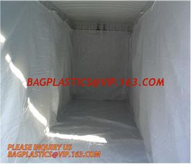 China PE Dumpster Container Drawstring Liners,8 Mil Black Open Top Drawstring Dumpster Container Liners,Polyethylene roll-off supplier