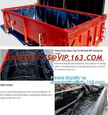 China Transparent Open Top 8mil Roll Off Container Liners,6 Mil Waterproof Open Top Roll Off Container Liners,Outdoor Dumpster supplier